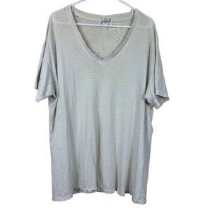 True Vintage Hanes 70’s Paper Thin White Tee Holes Distressed Trashed 2XL Grunge